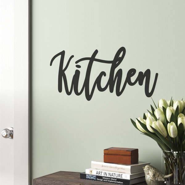 Andover Mills™ Cursive Word Kitchen Sign Wall Décor & Reviews Wayfair